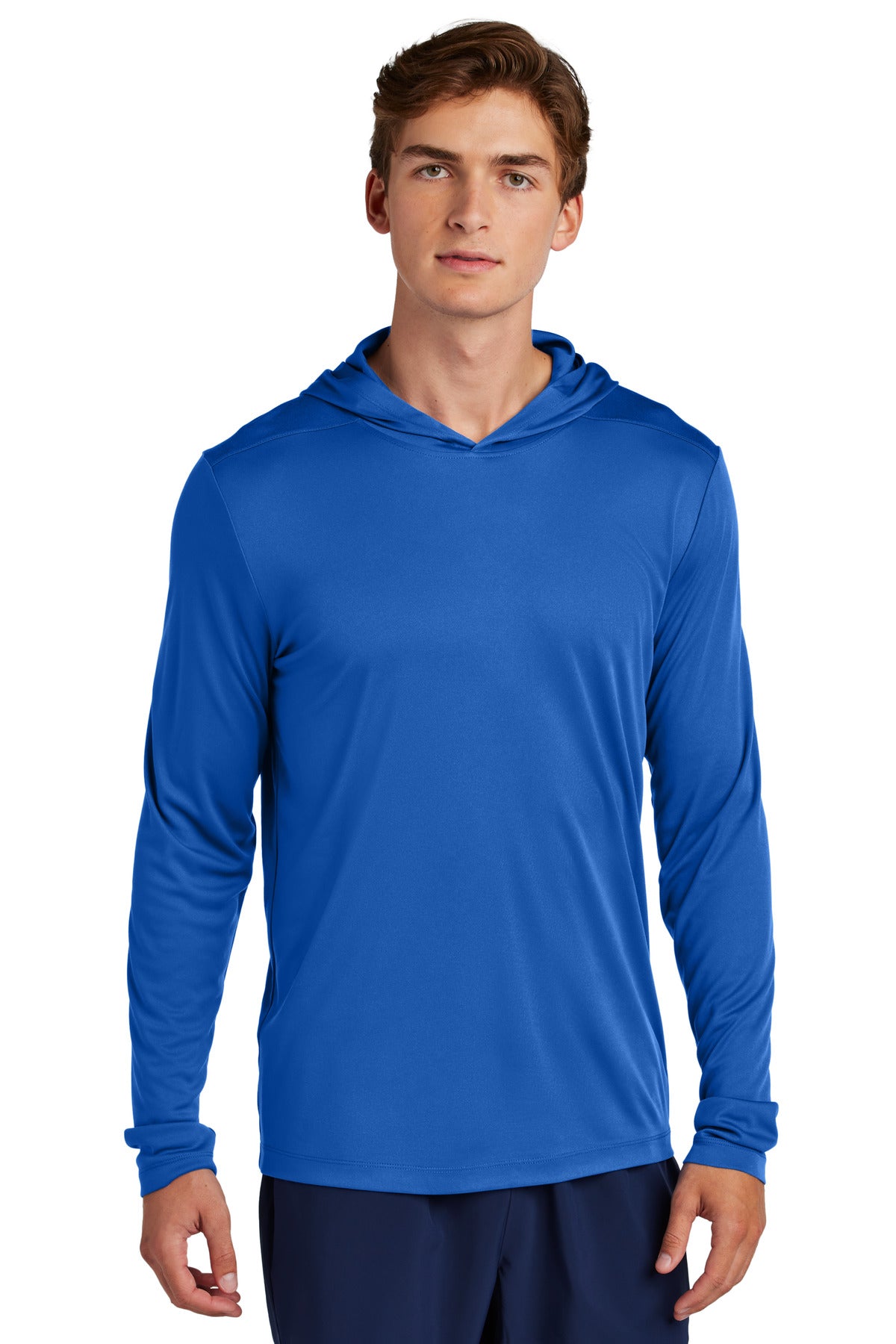 Sport-Tek Posi-UV Pro Long Sleeve Hoodie - True Royal