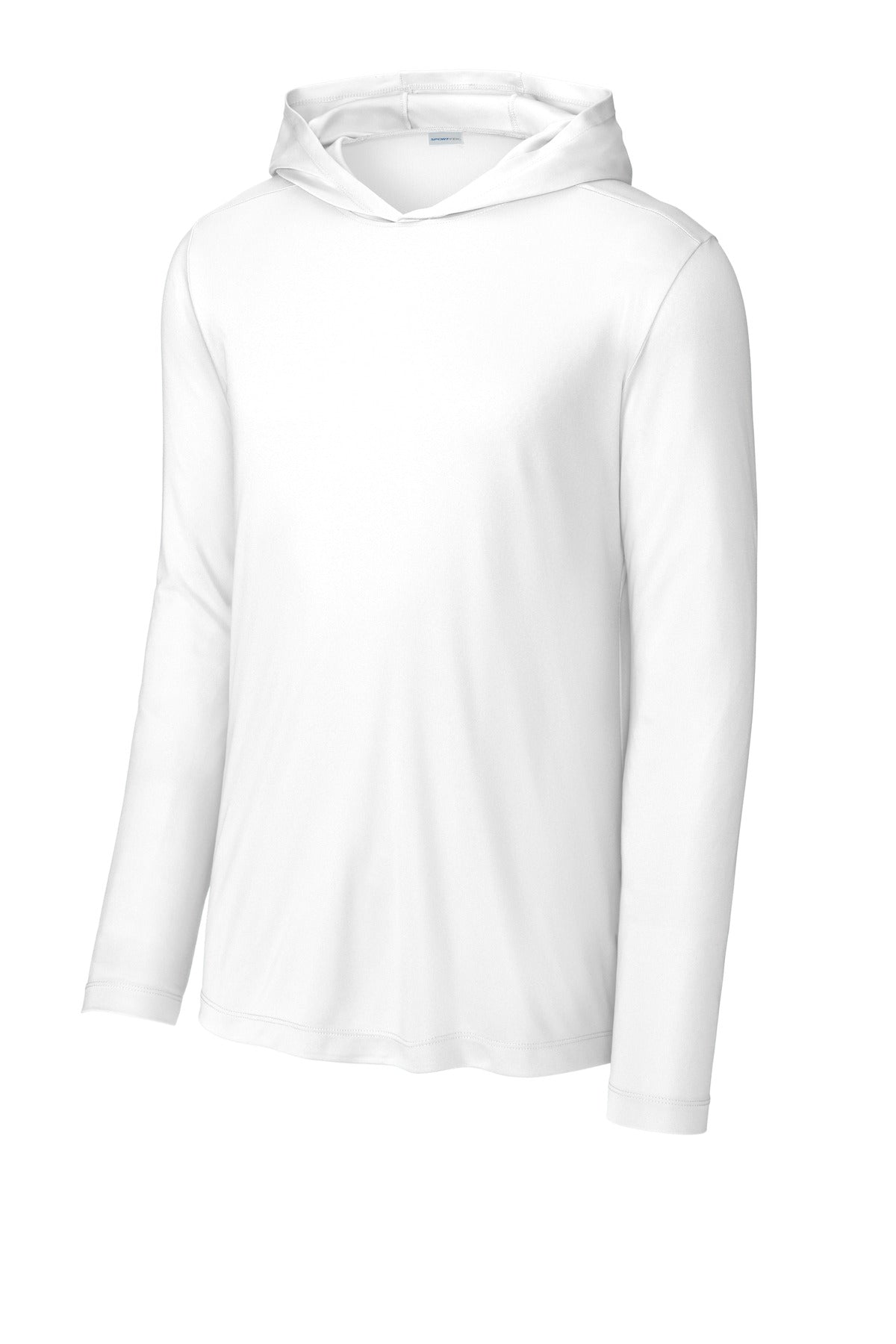 Sport-Tek Posi-UV Pro Long Sleeve Hoodie - White