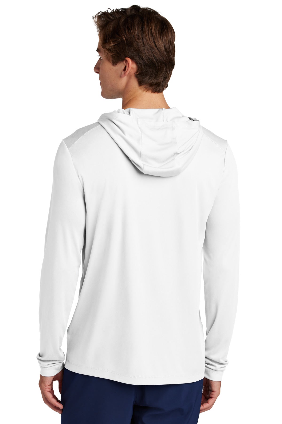 Sport-Tek Posi-UV Pro Long Sleeve Hoodie - White