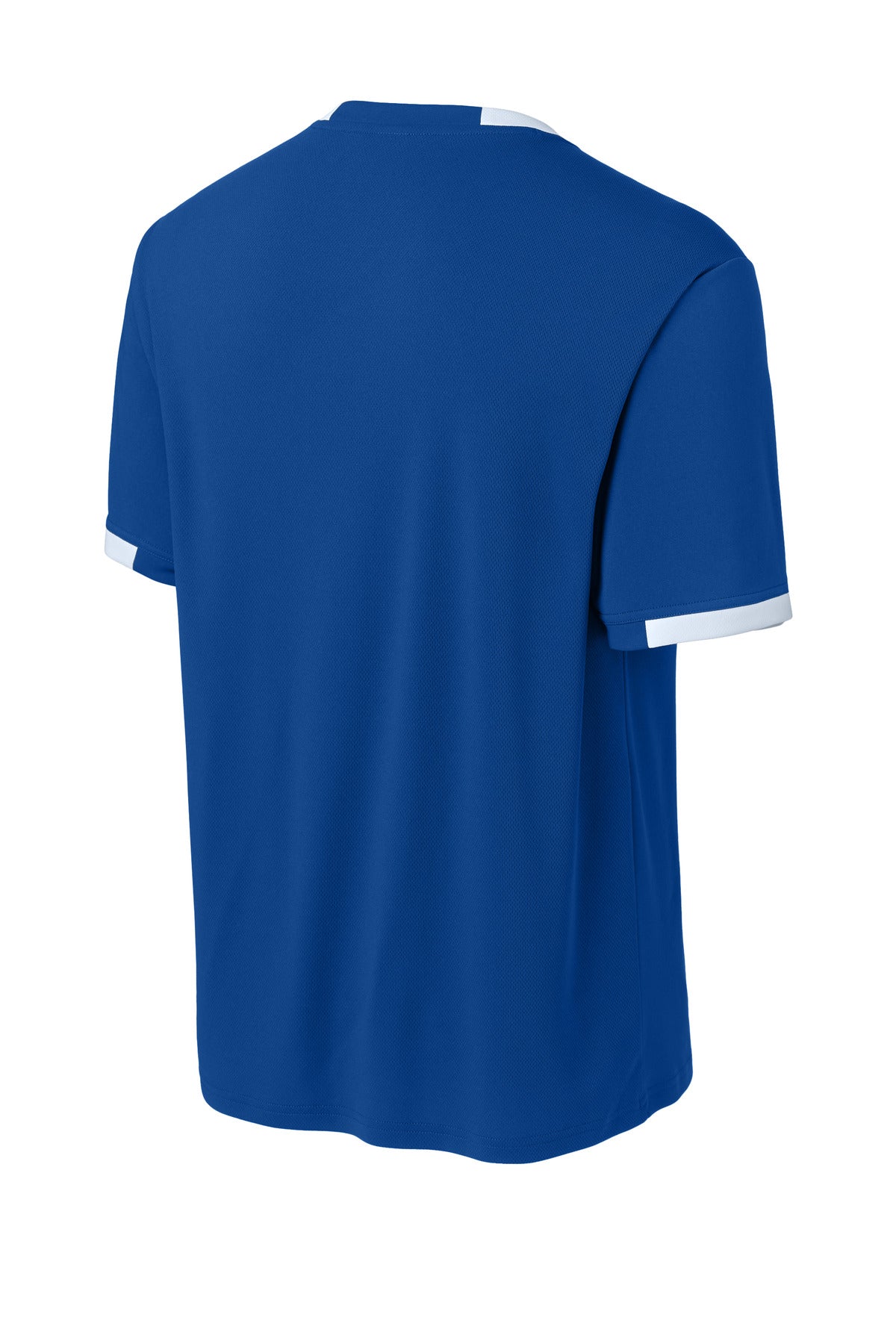 Sport-Tek Club Short Sleeve Crew - True Royal/ White
