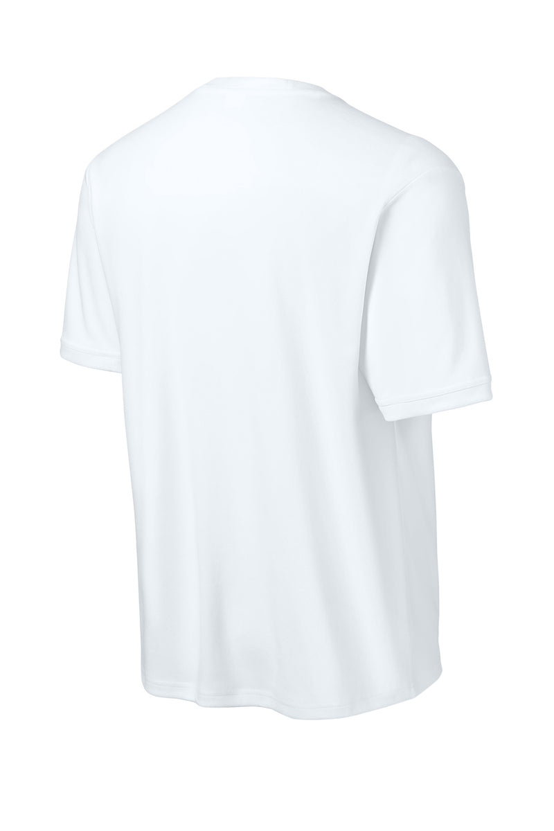 Sport-Tek Club Short Sleeve Crew - White/ White