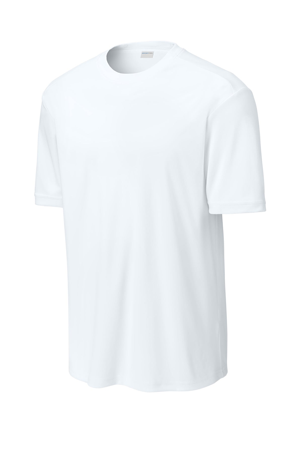 Sport-Tek Club Short Sleeve Crew - White/ White