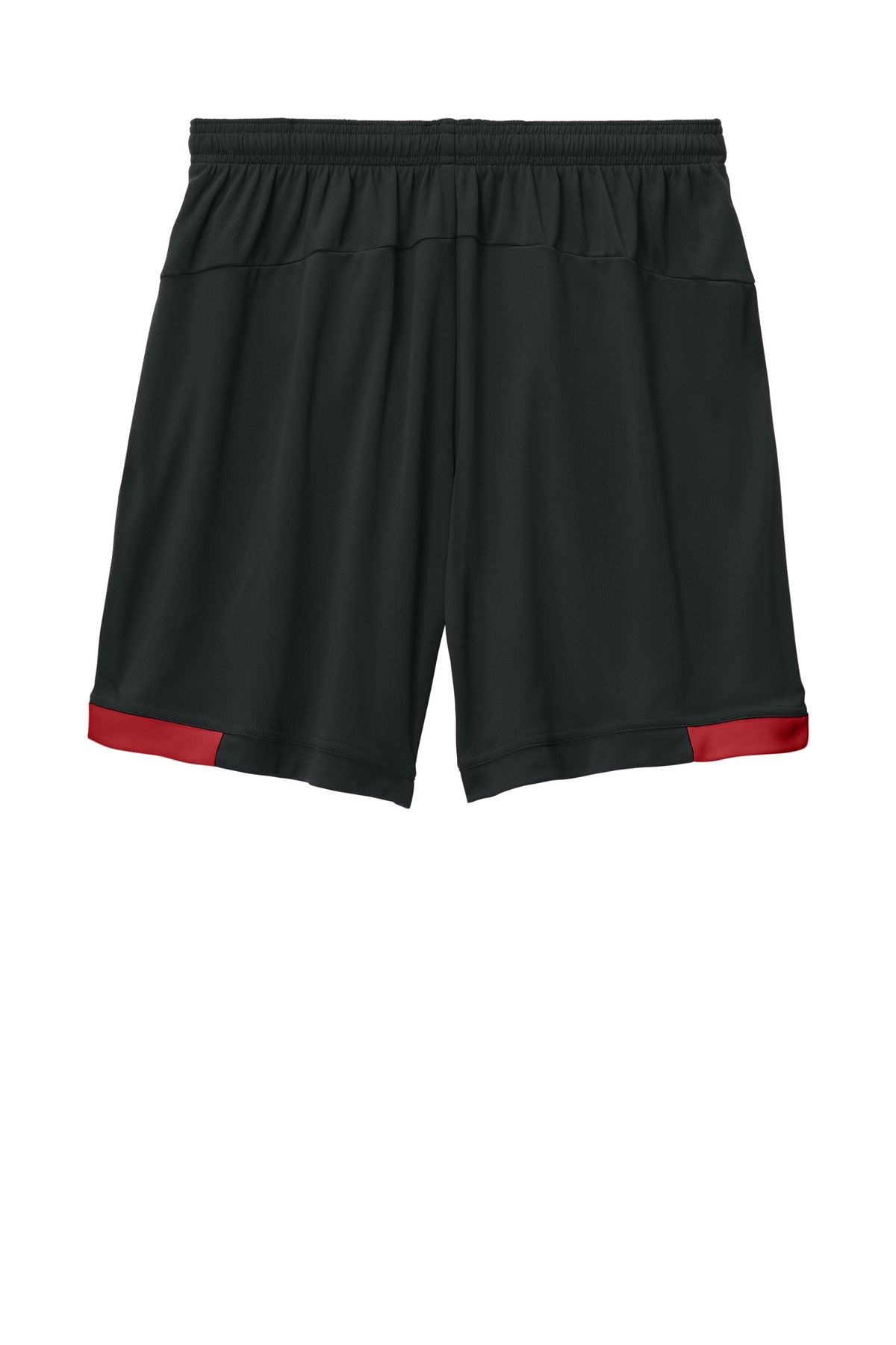 Sport-Tek Club 7  Short - Black/ Deep Red