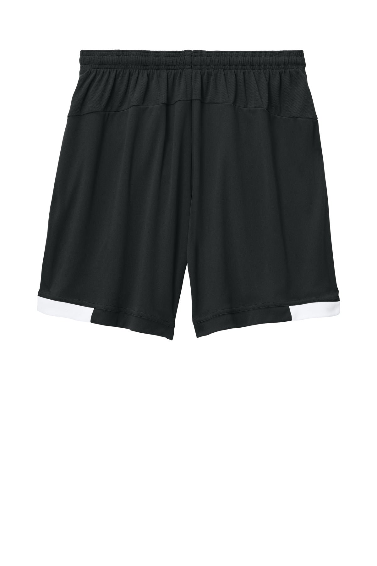 Sport-Tek Club 7  Short - Black/ White