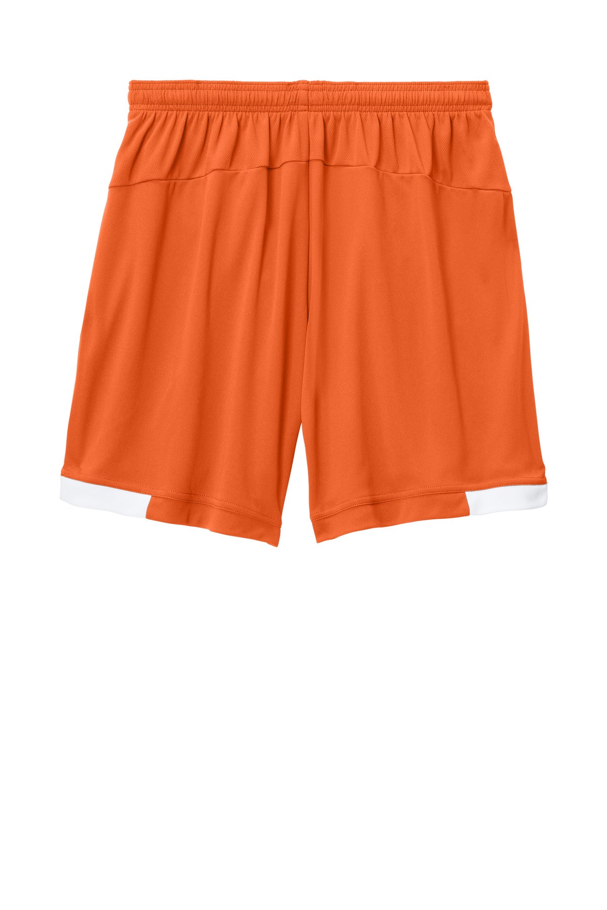 Sport-Tek Club 7  Short - Deep Orange/ White