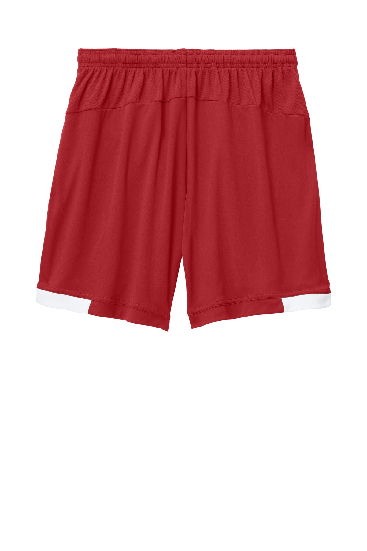 Sport-Tek Club 7  Short - Deep Red/ White
