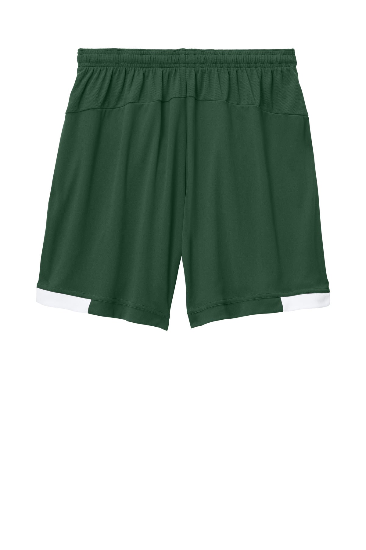Sport-Tek Club 7  Short - Forest Green/ White