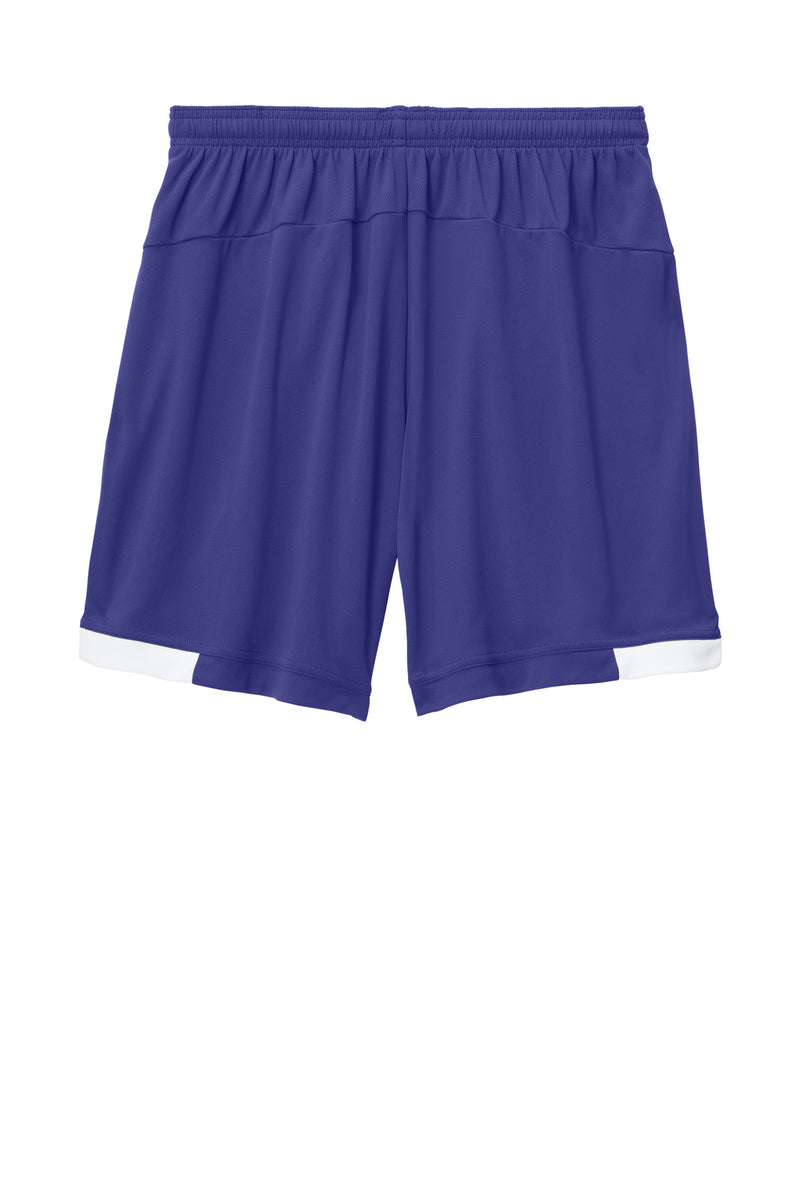 Sport-Tek Club 7  Short - Purple/ White