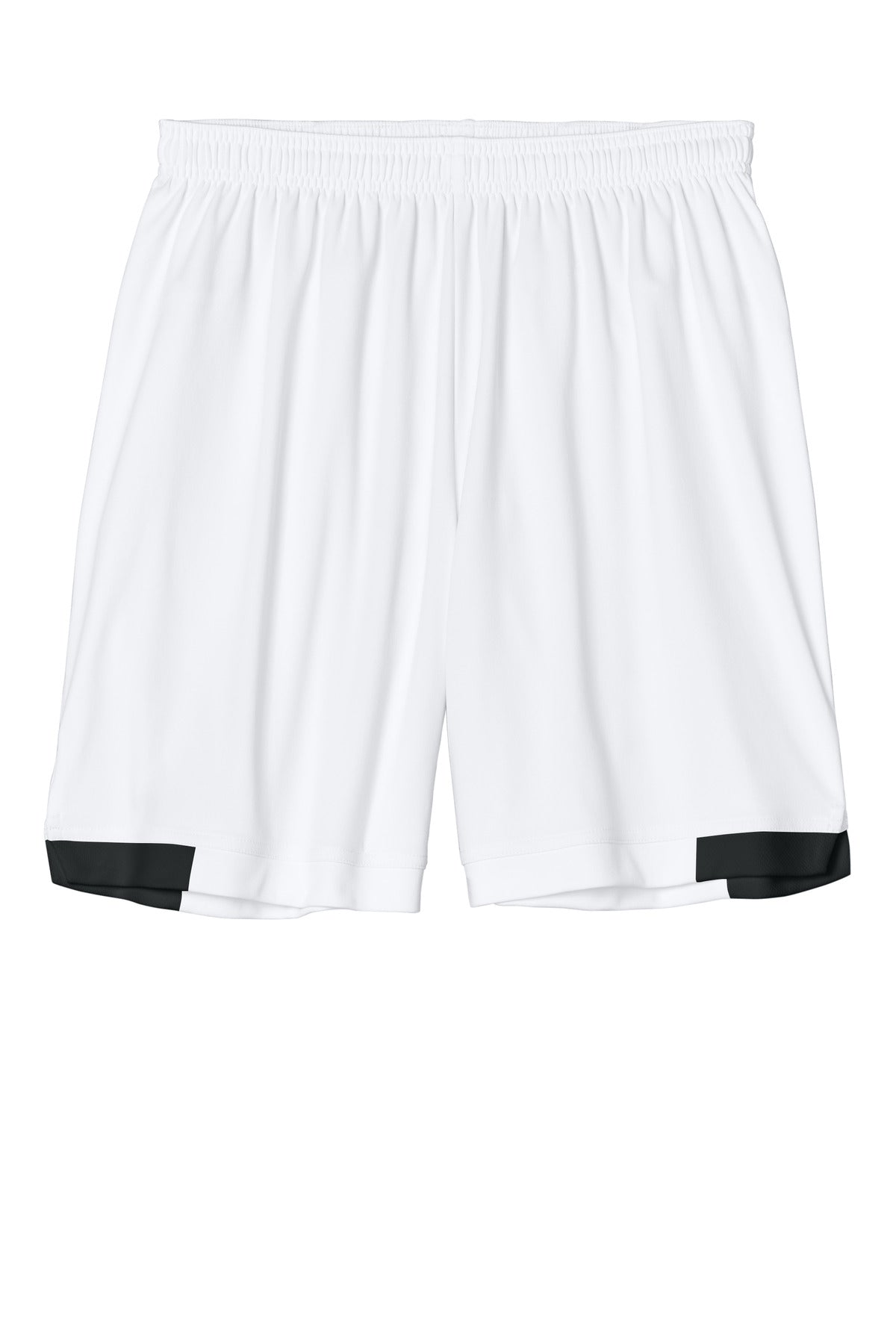 Sport-Tek Club 7  Short - White/ Black