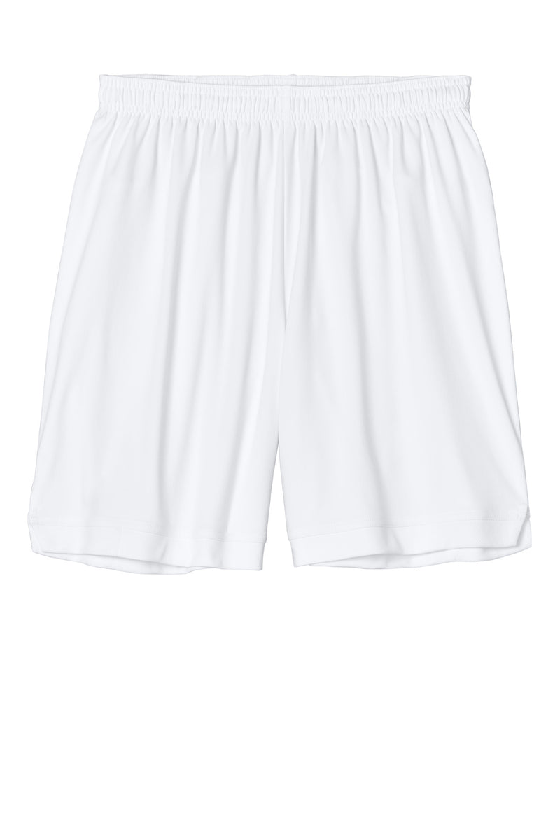 Sport-Tek Club 7  Short - White/ White
