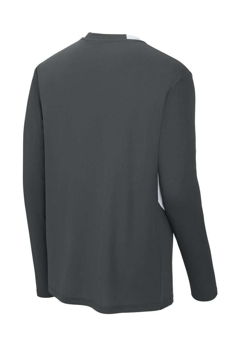 Sport-Tek Club 1/4-Zip Pullover - Iron Grey/ White