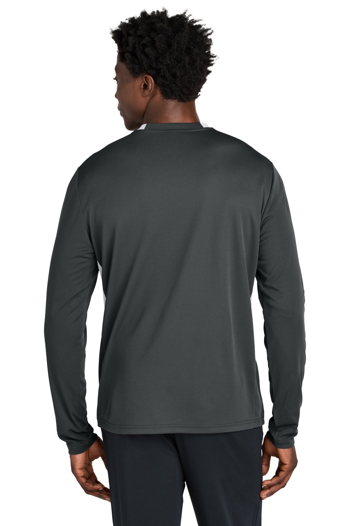 Sport-Tek Club 1/4-Zip Pullover - Iron Grey/ White