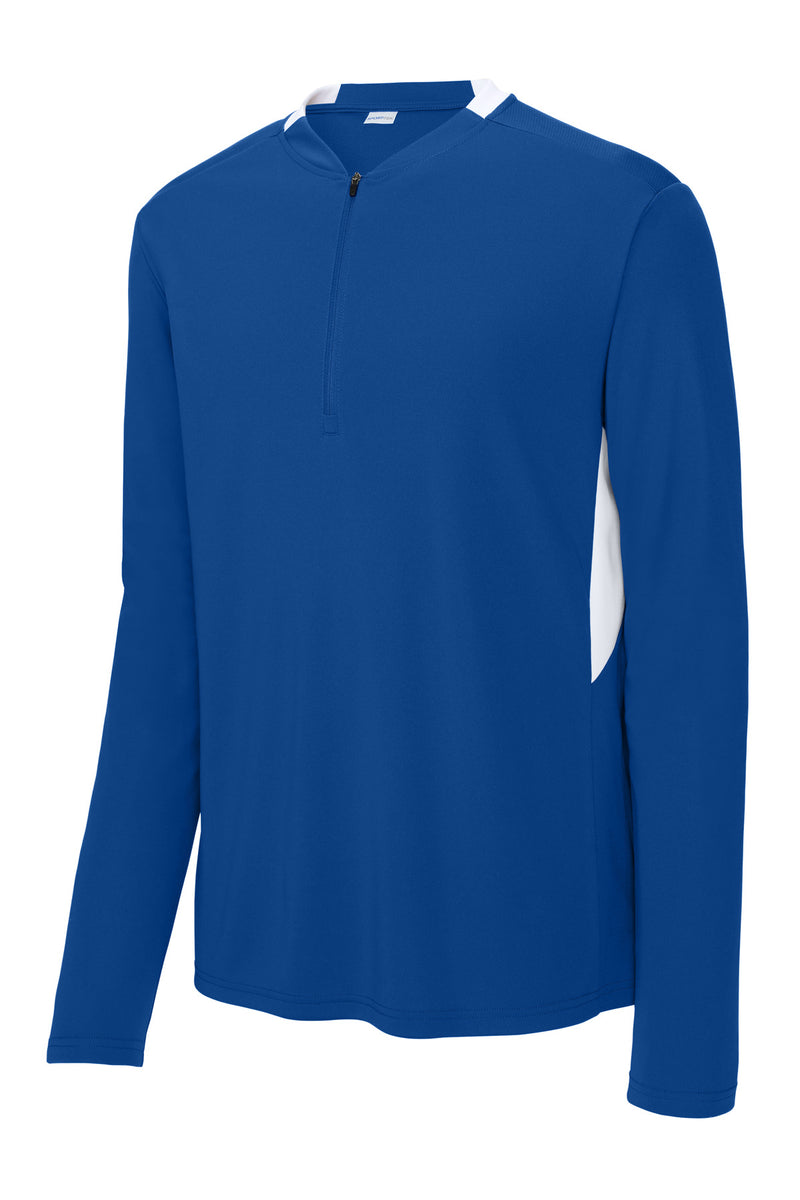 Sport-Tek Club 1/4-Zip Pullover - True Royal/ White