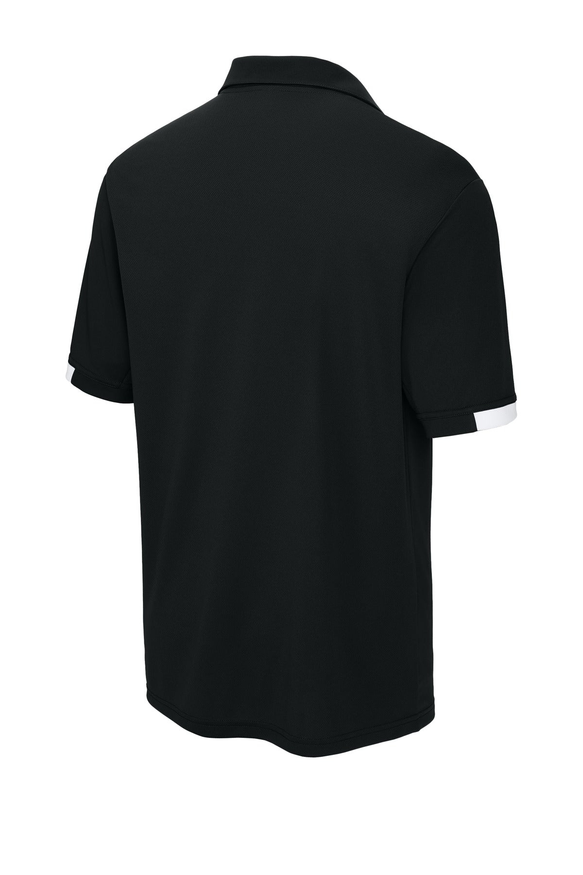 Sport-Tek Club Colorblock Polo - Black/ White