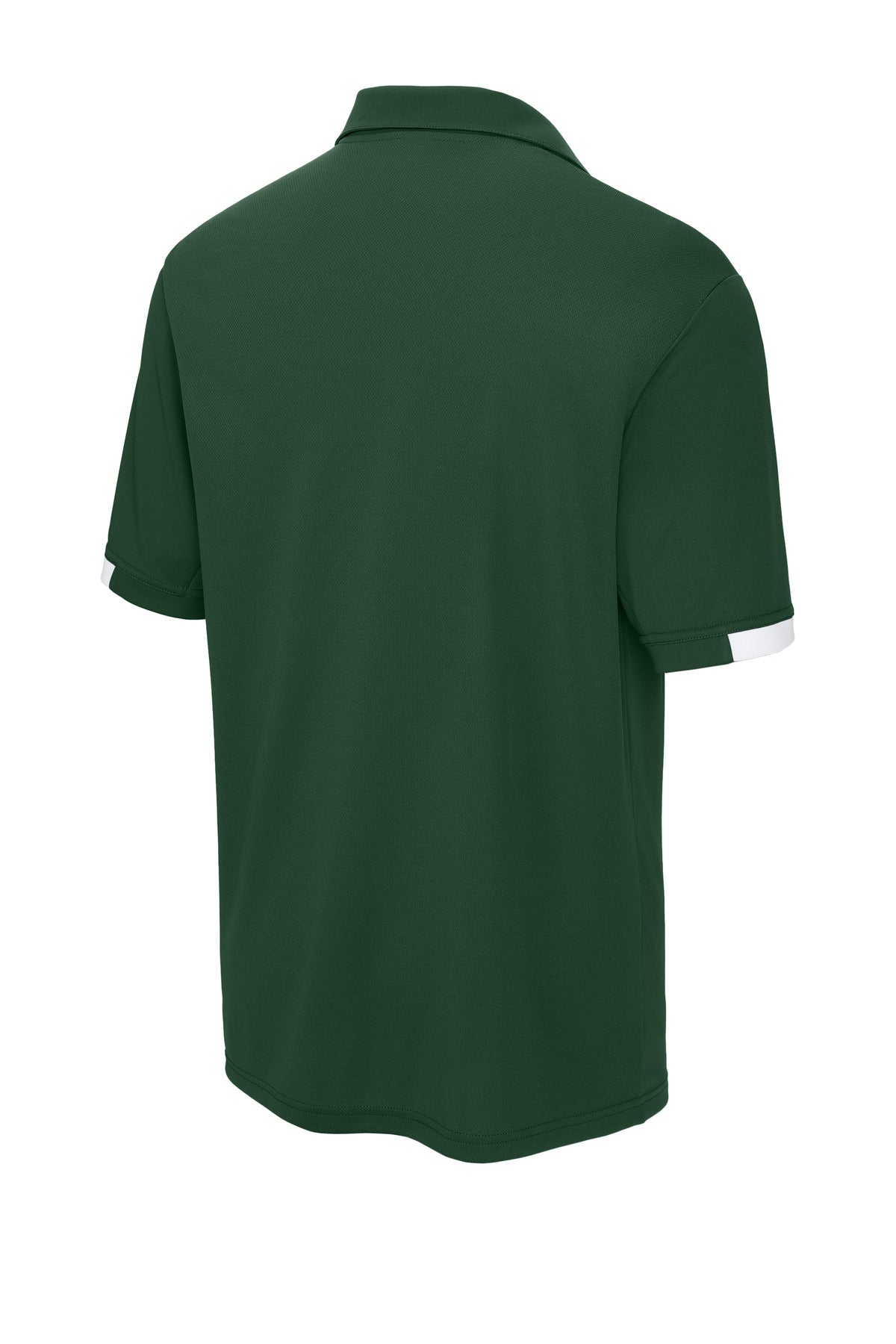 Sport-Tek Club Colorblock Polo - Forest Green/ White
