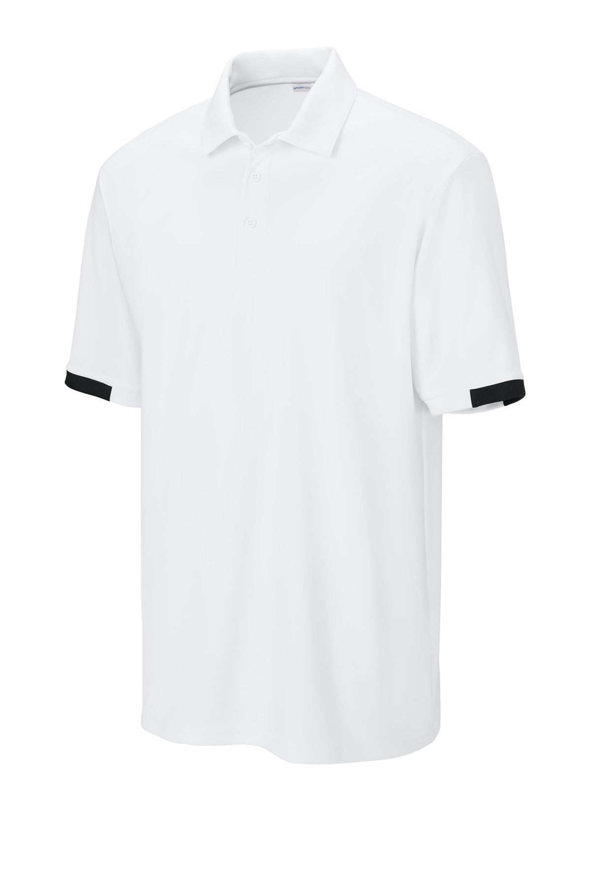 Sport-Tek Club Colorblock Polo - White/ Black