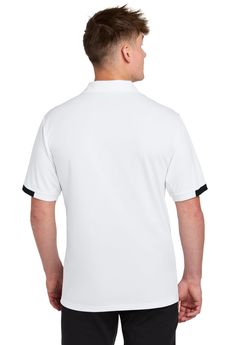 Sport-Tek Club Colorblock Polo - White/ Black