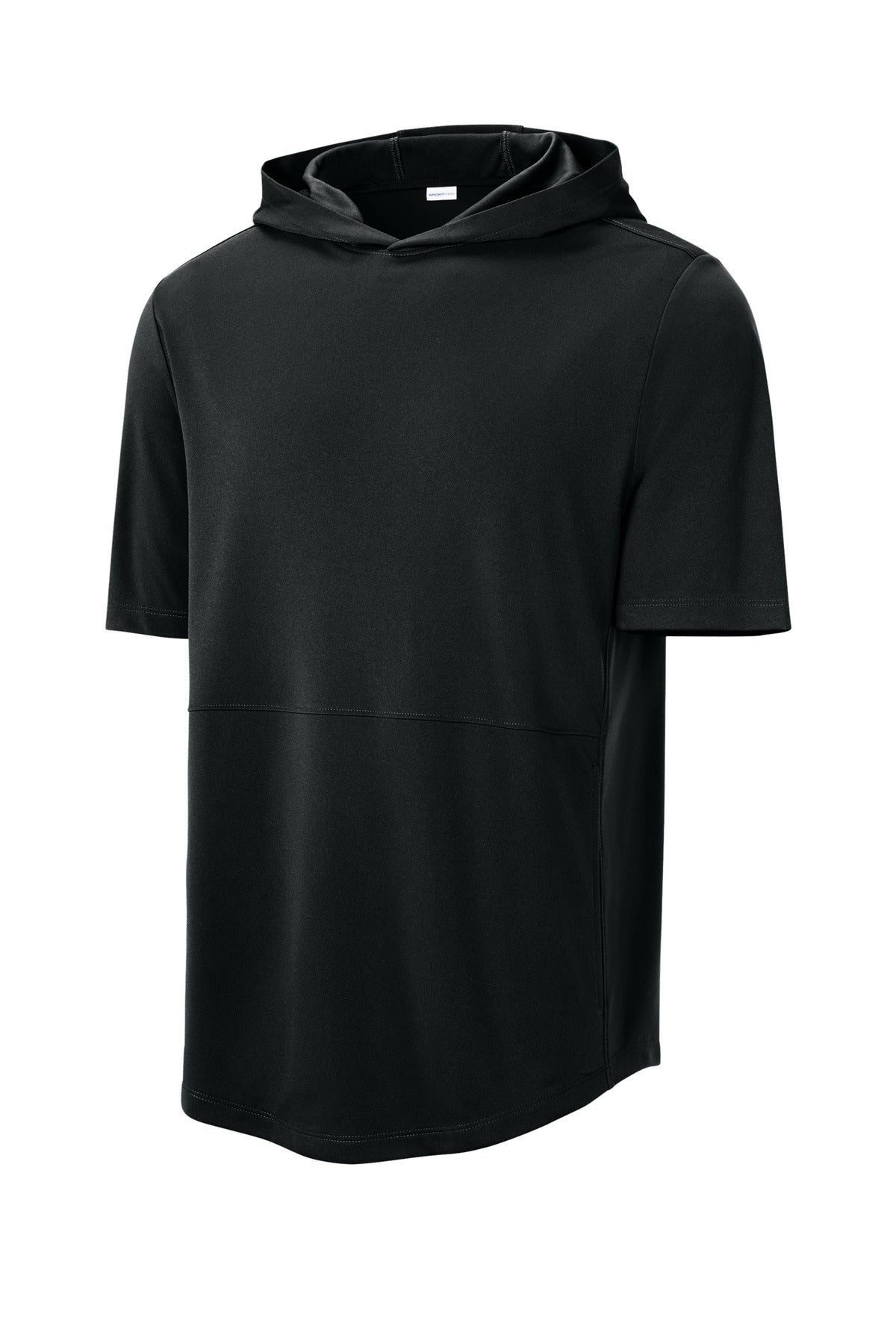 Sport-Tek Club Short Sleeve Hoodie - Black