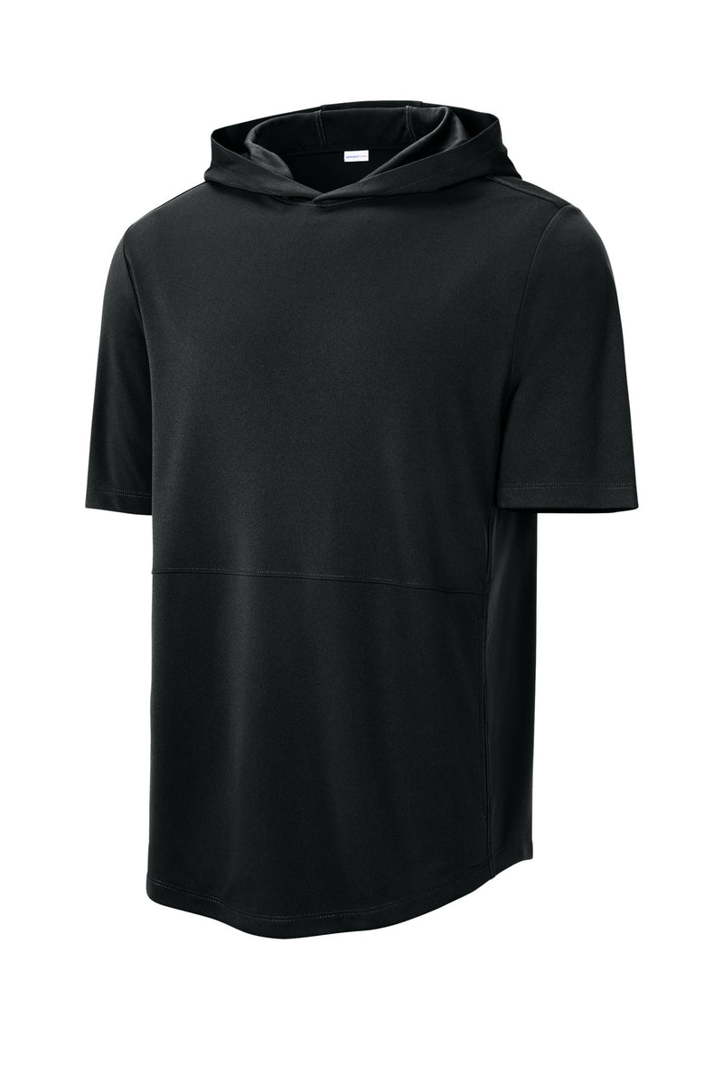 Sport-Tek Club Short Sleeve Hoodie - Black