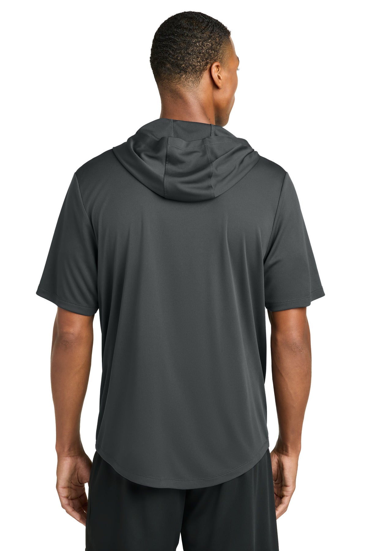 Sport-Tek Club Short Sleeve Hoodie - Iron Grey