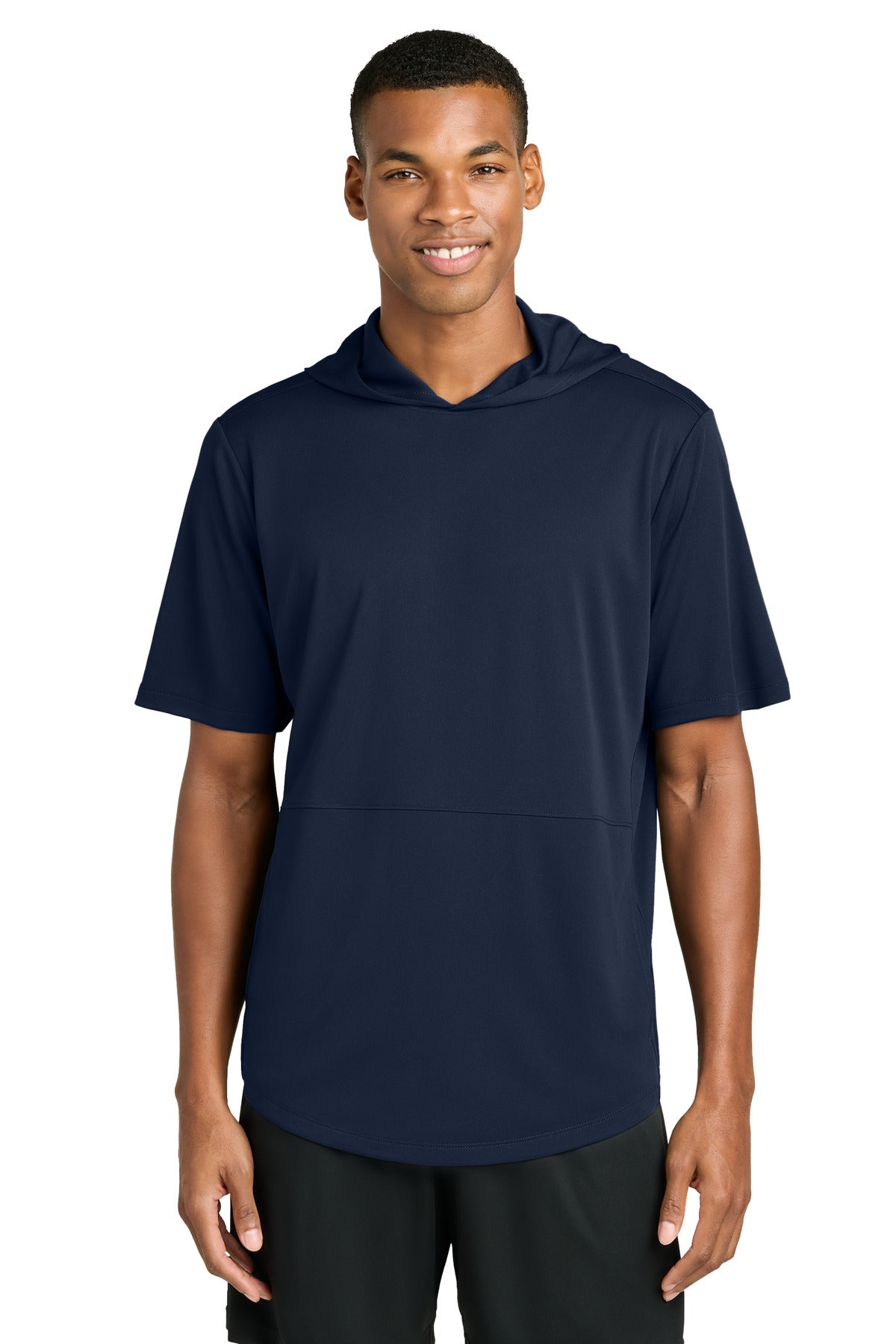 Sport-Tek Club Short Sleeve Hoodie - True Navy