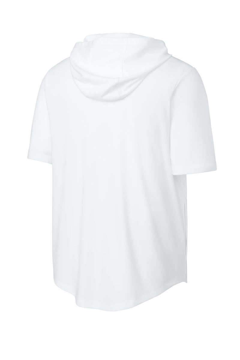 Sport-Tek Club Short Sleeve Hoodie - White