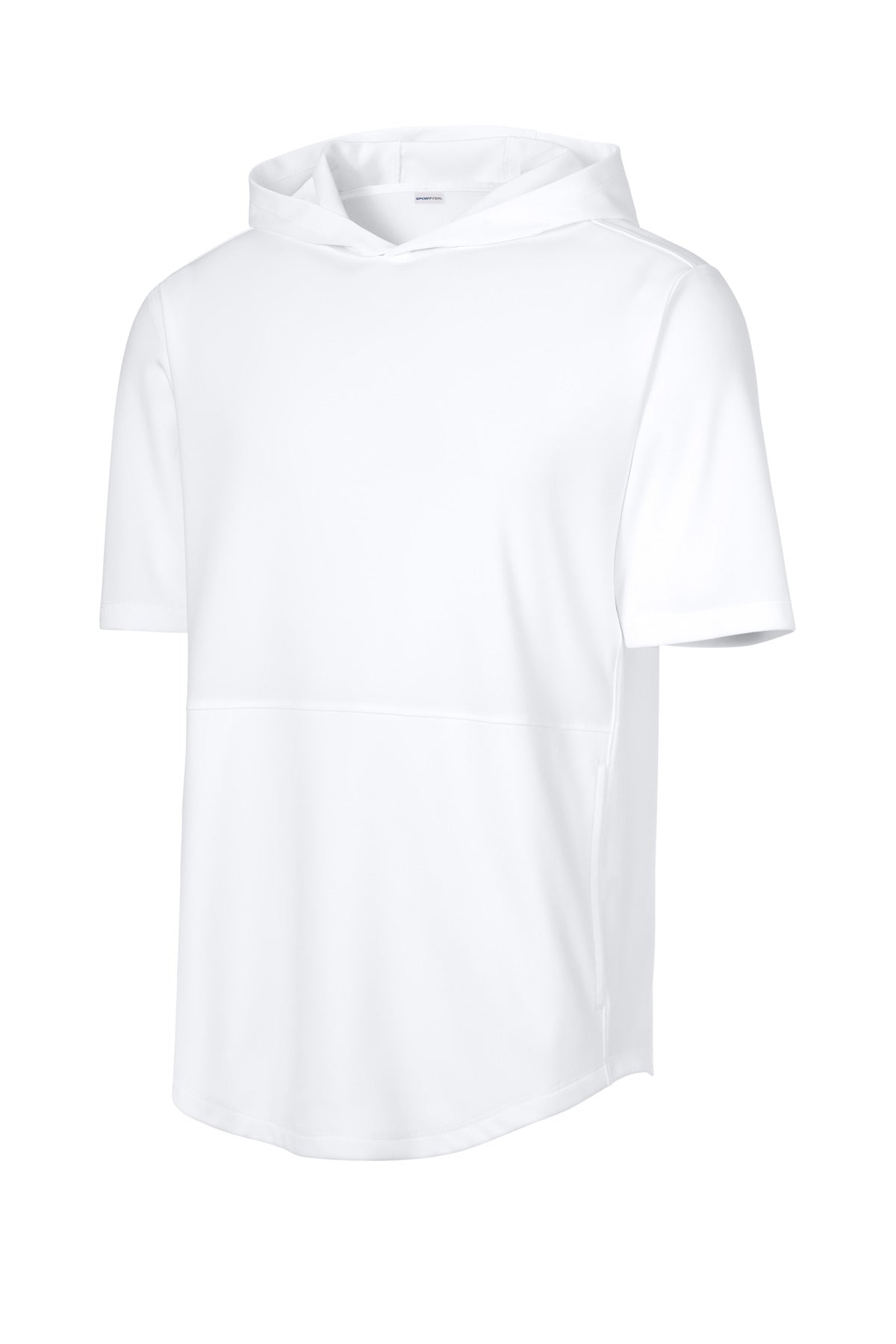 Sport-Tek Club Short Sleeve Hoodie - White
