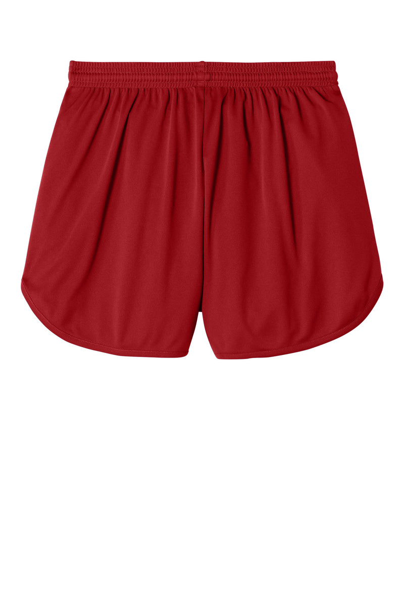 Sport-Tek Club 4  Track Short - Deep Red