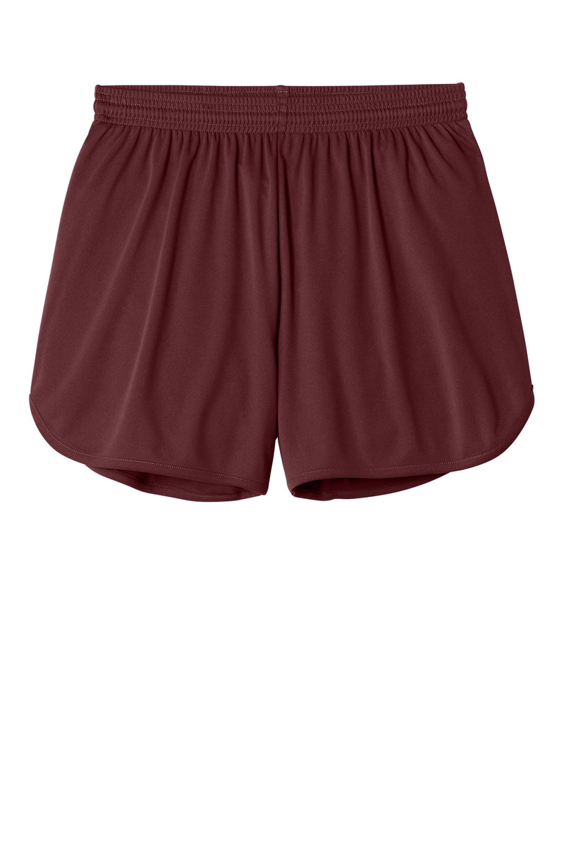 Sport-Tek Club 4  Track Short - Maroon