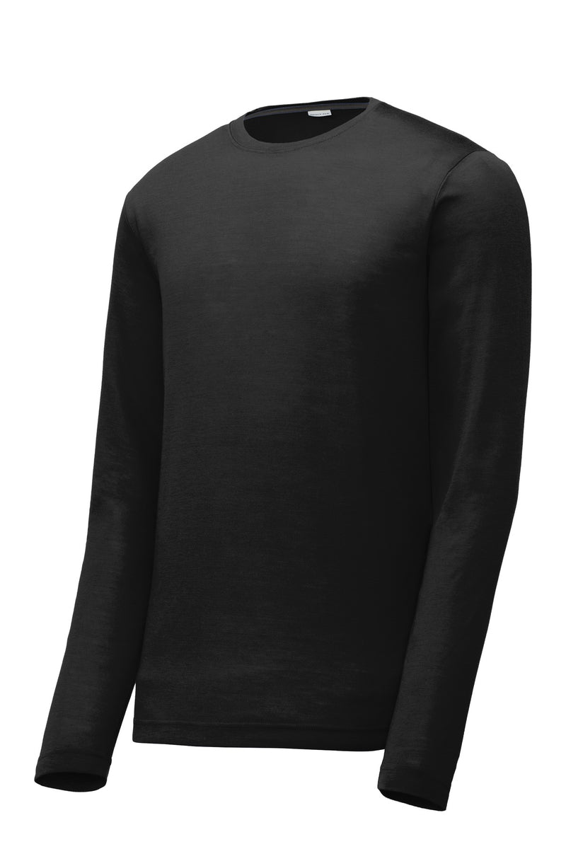 Sport-Tek Long Sleeve PosiCharge Competitor Cotton Touch Tee - Black