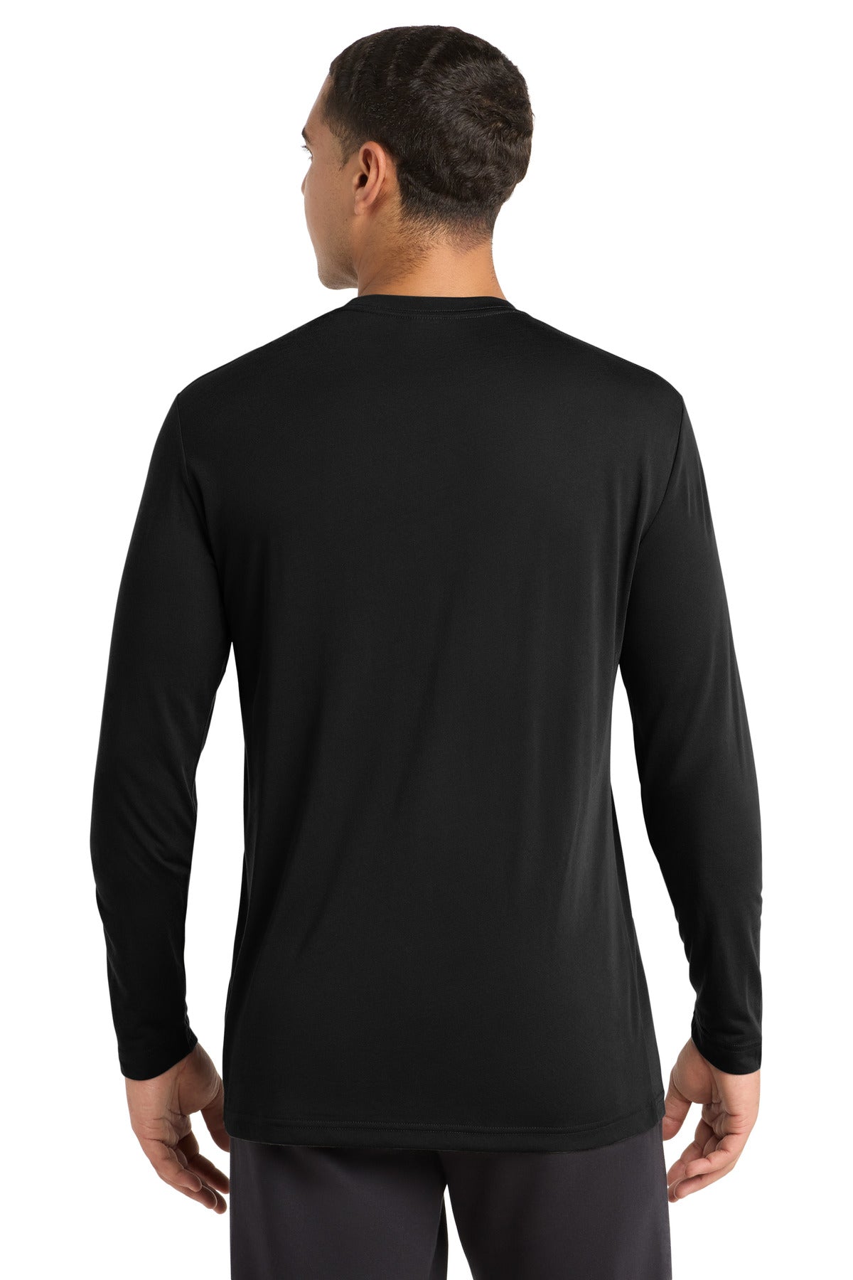 Sport-Tek Long Sleeve PosiCharge Competitor Cotton Touch Tee - Black