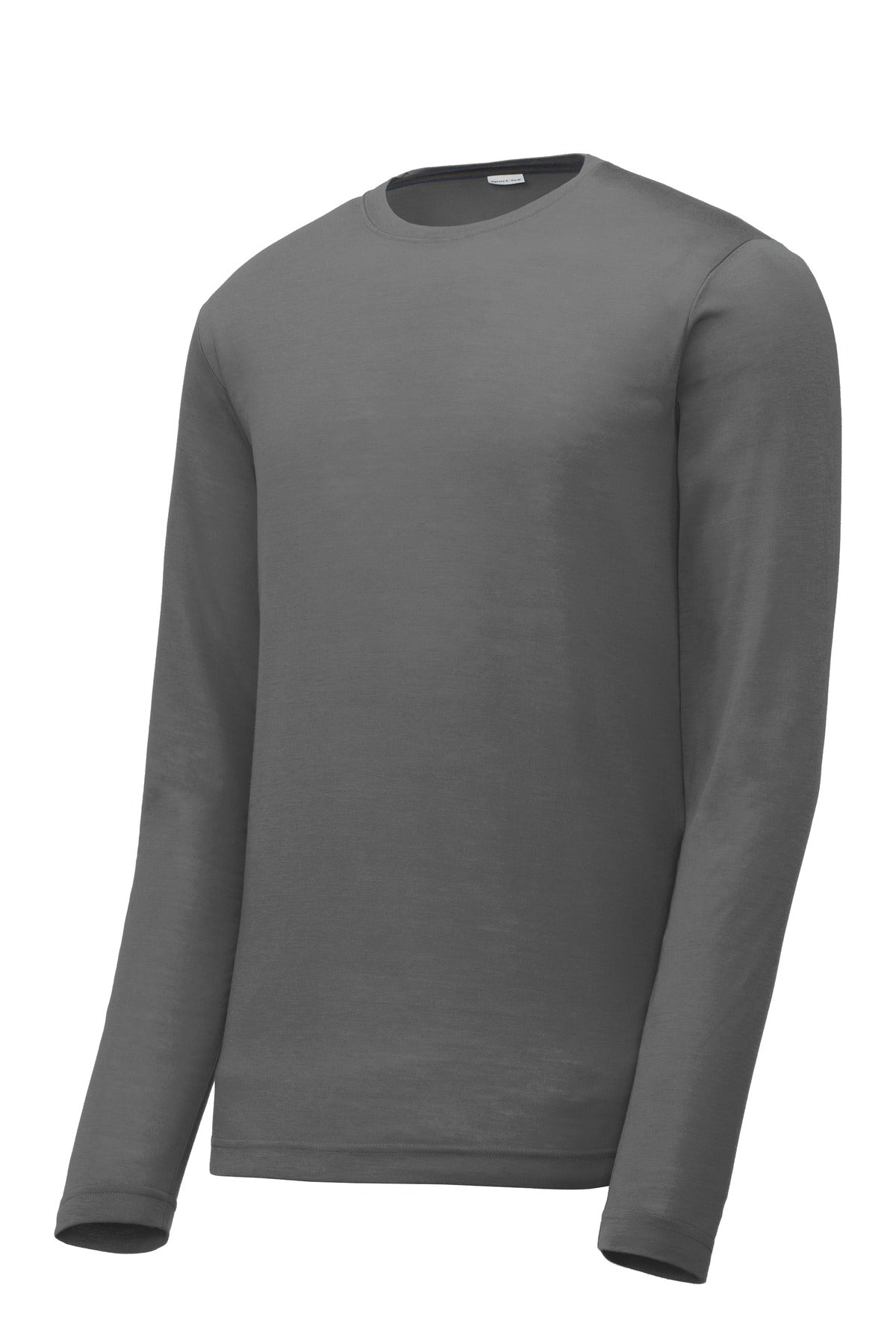 Sport-Tek Long Sleeve PosiCharge Competitor Cotton Touch Tee - Dark Smoke Grey