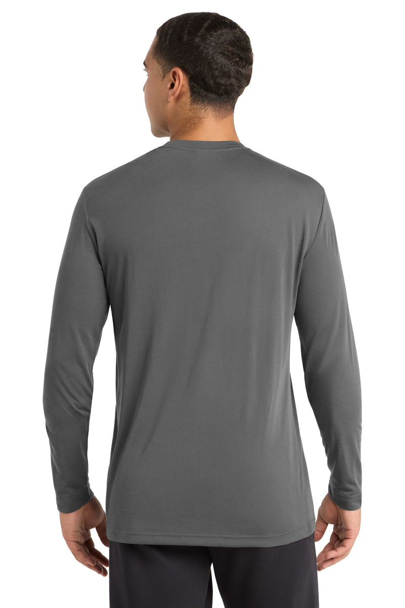 Sport-Tek Long Sleeve PosiCharge Competitor Cotton Touch Tee - Dark Smoke Grey