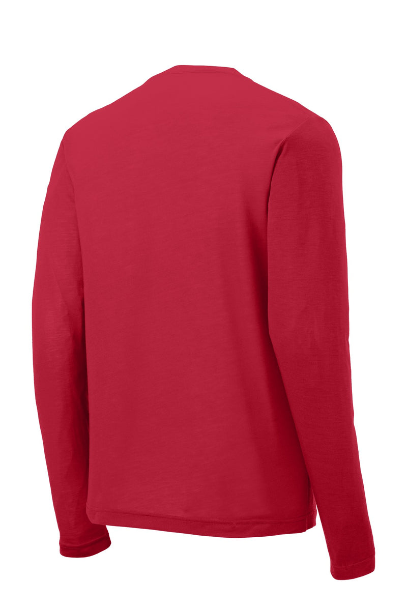 Sport-Tek Long Sleeve PosiCharge Competitor Cotton Touch Tee - Deep Red