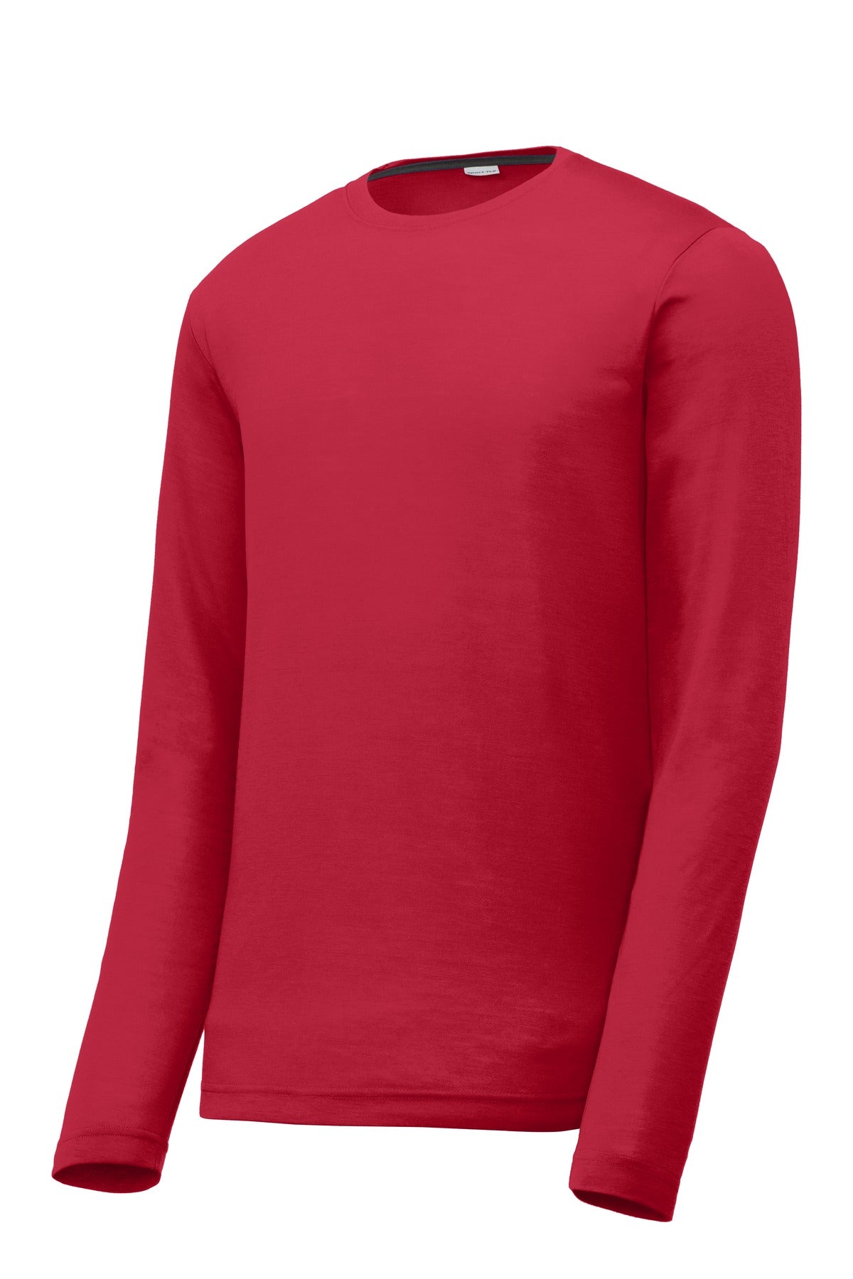 Sport-Tek Long Sleeve PosiCharge Competitor Cotton Touch Tee - Deep Red