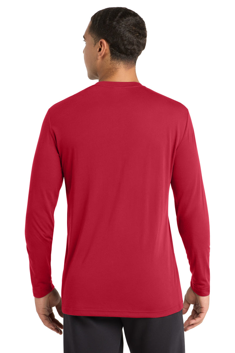 Sport-Tek Long Sleeve PosiCharge Competitor Cotton Touch Tee - Deep Red
