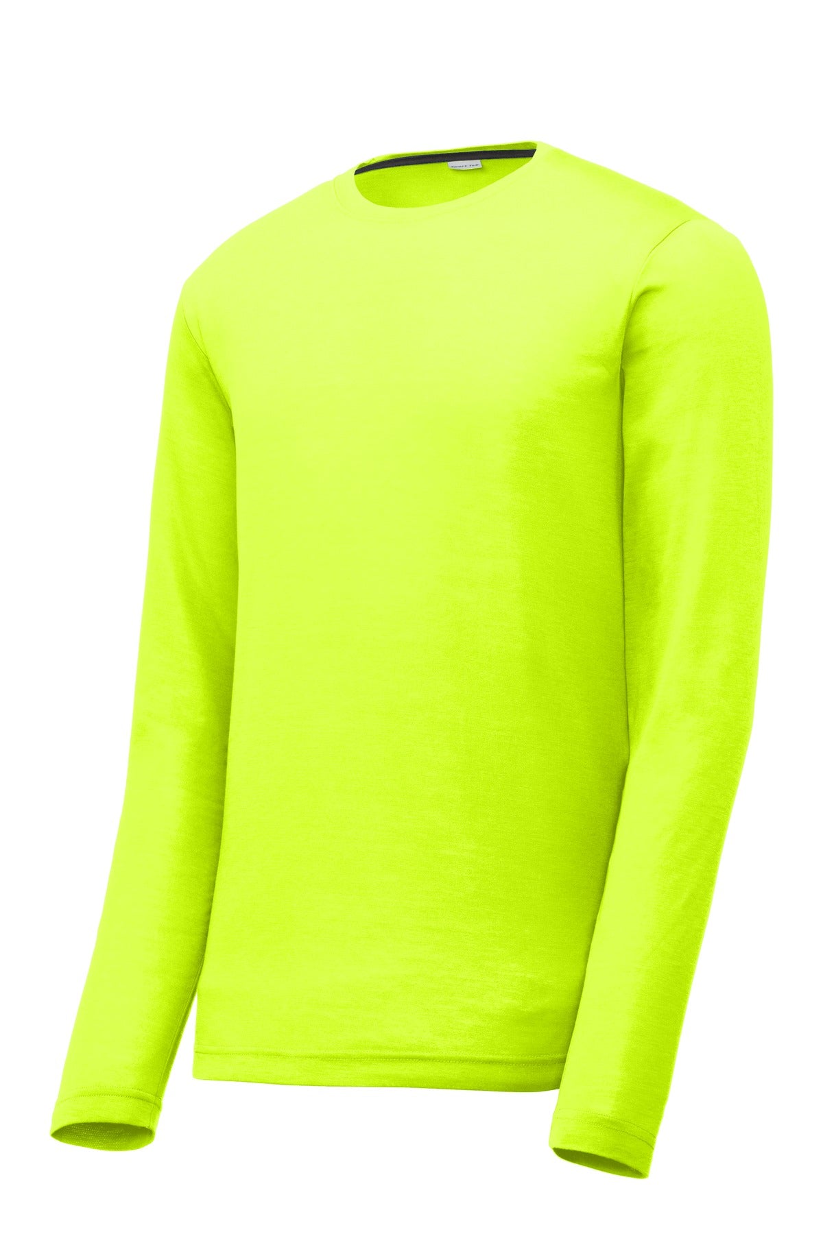 Sport-Tek Long Sleeve PosiCharge Competitor Cotton Touch Tee - Neon Yellow