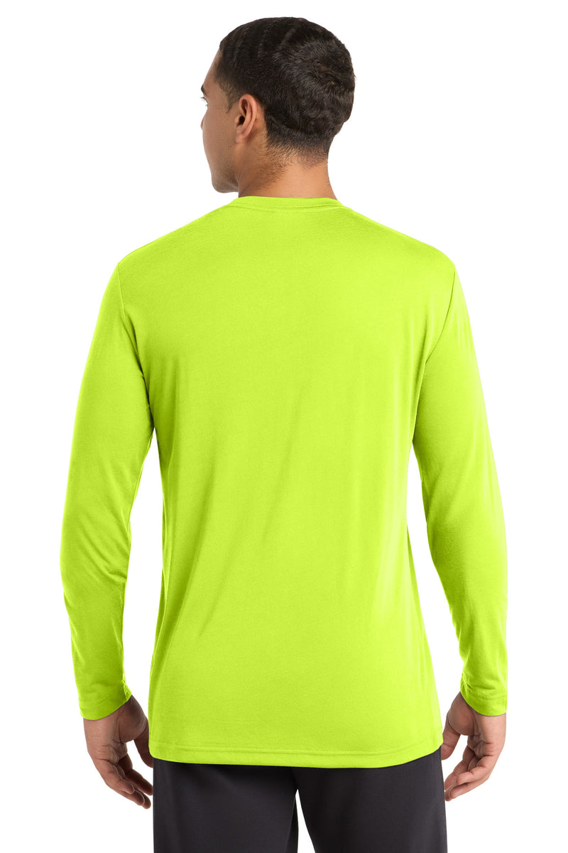 Sport-Tek Long Sleeve PosiCharge Competitor Cotton Touch Tee - Neon Yellow