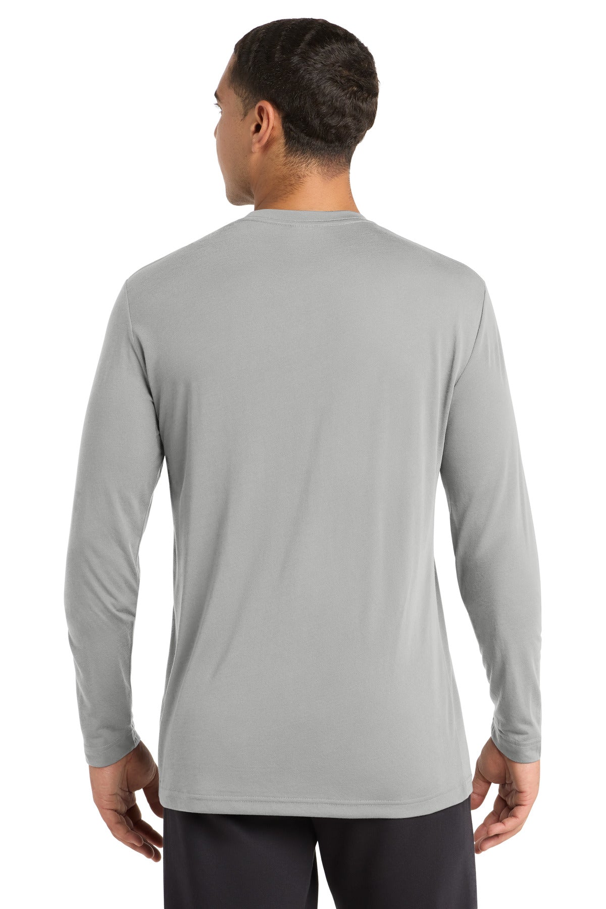 Sport-Tek Long Sleeve PosiCharge Competitor Cotton Touch Tee - Silver