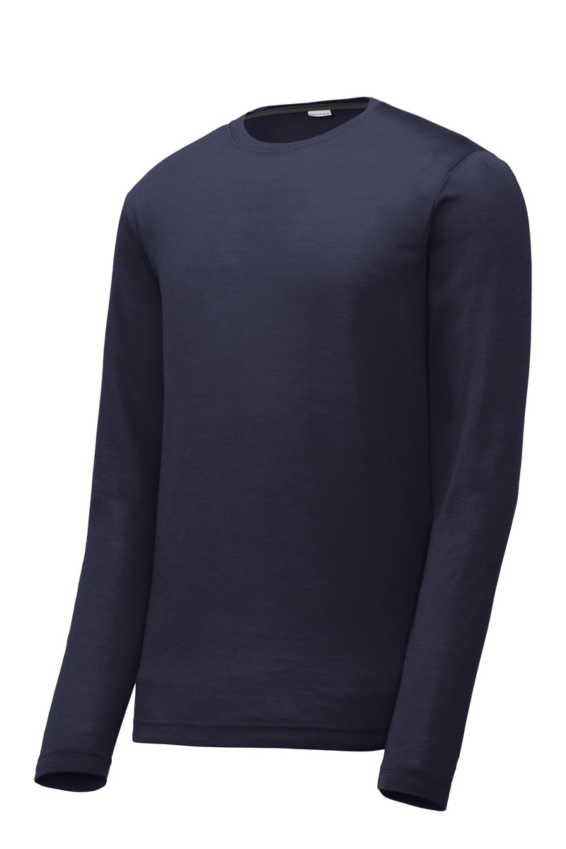Sport-Tek Long Sleeve PosiCharge Competitor Cotton Touch Tee - True Navy