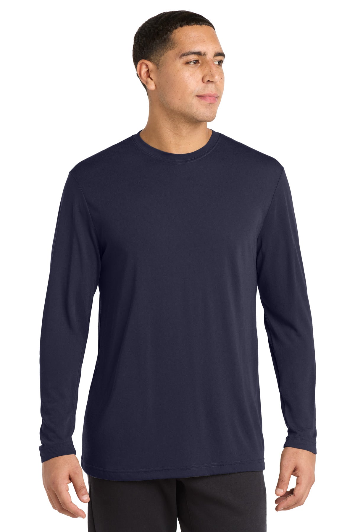 Sport-Tek Long Sleeve PosiCharge Competitor Cotton Touch Tee - True Navy