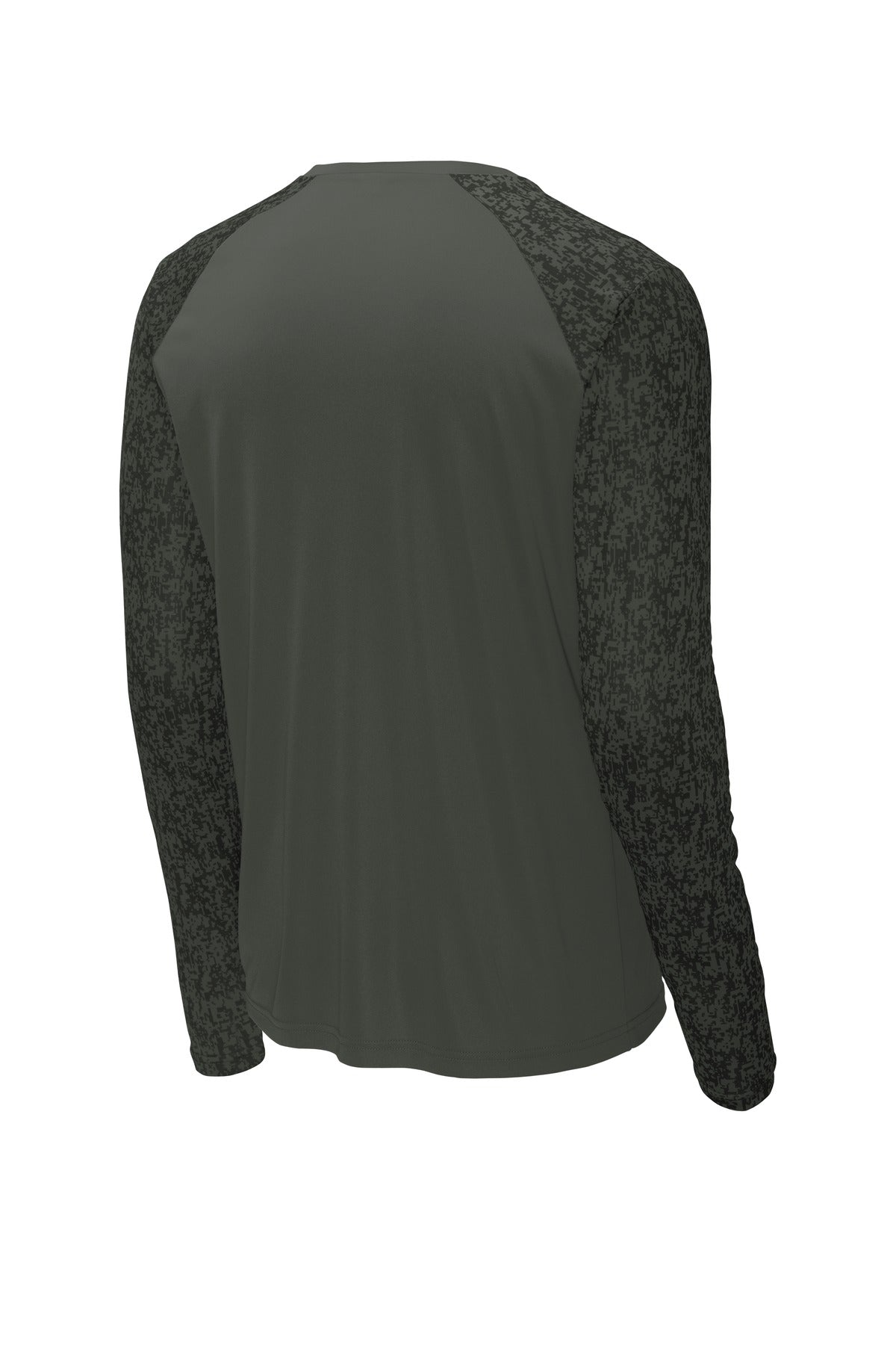 Sport-Tek  Long Sleeve Digi Camo Tee - Black
