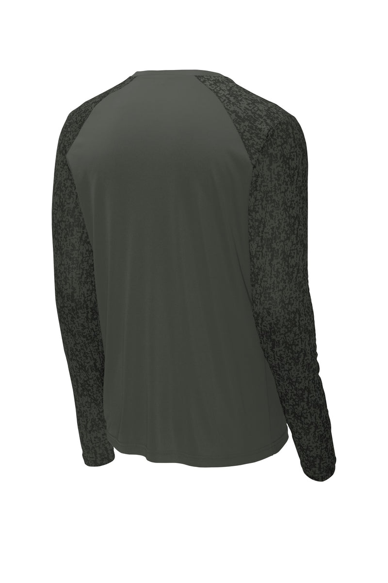 Sport-Tek  Long Sleeve Digi Camo Tee - Black