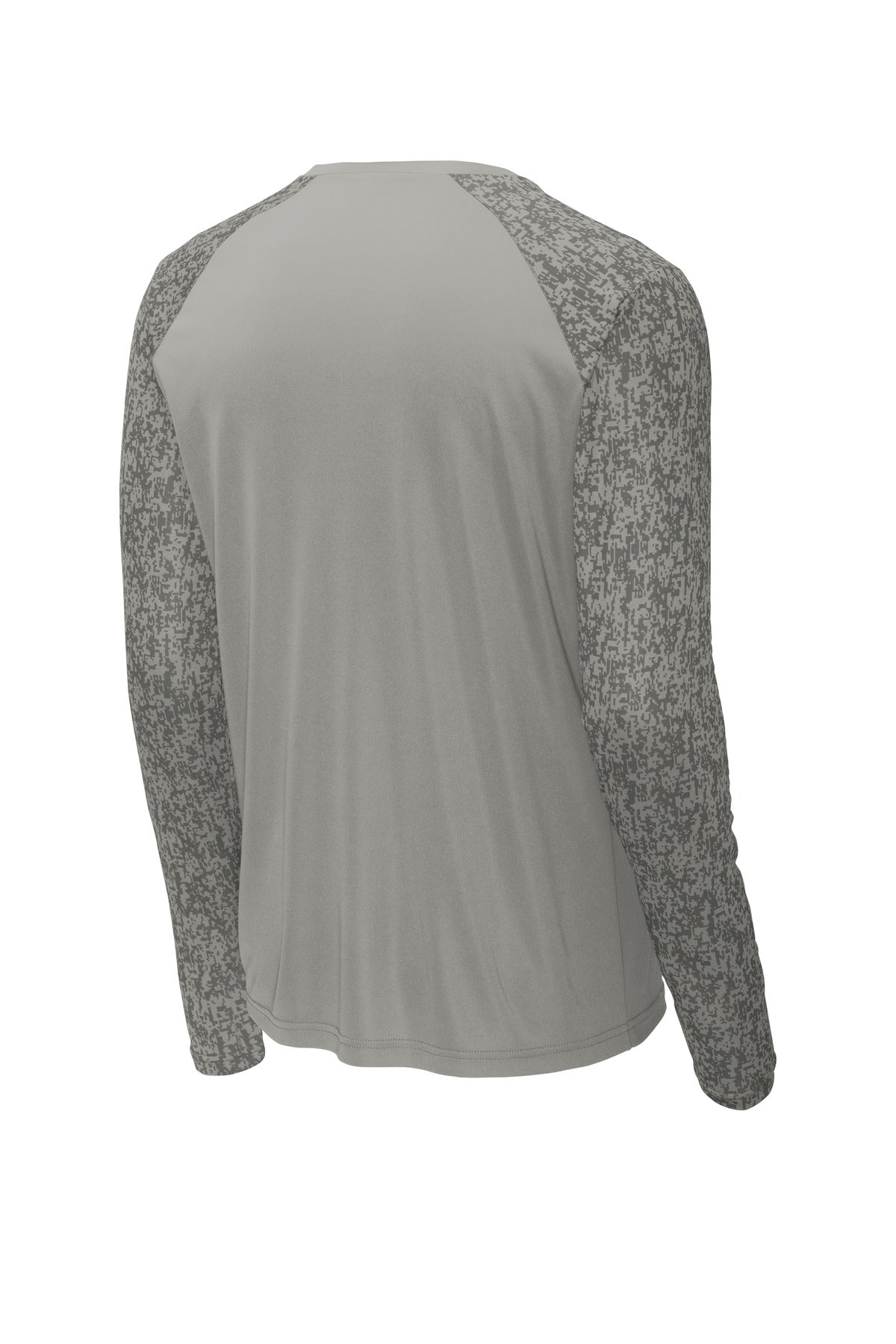 Sport-Tek  Long Sleeve Digi Camo Tee - Grey Concrete