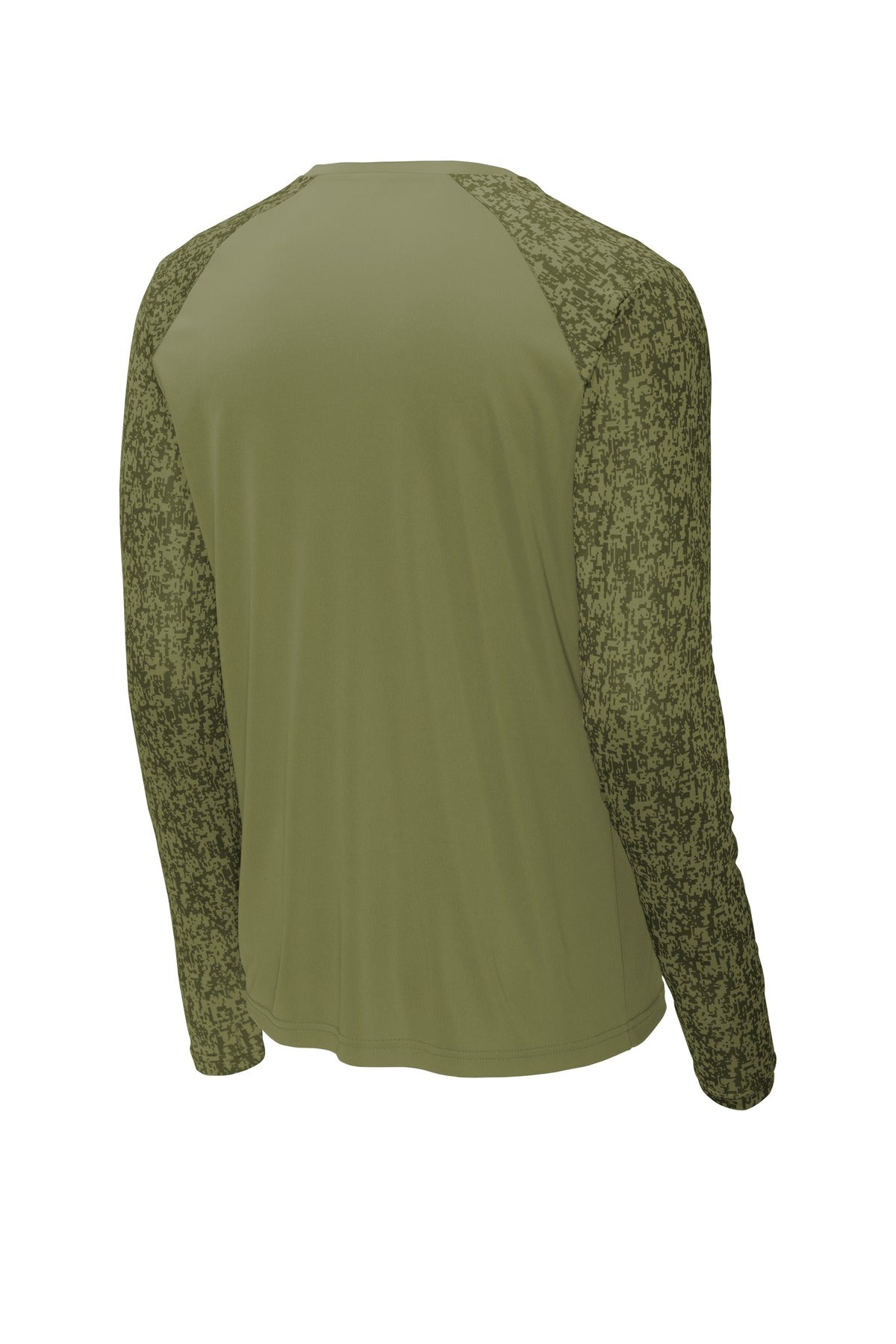 Sport-Tek  Long Sleeve Digi Camo Tee - Olive Drab Green