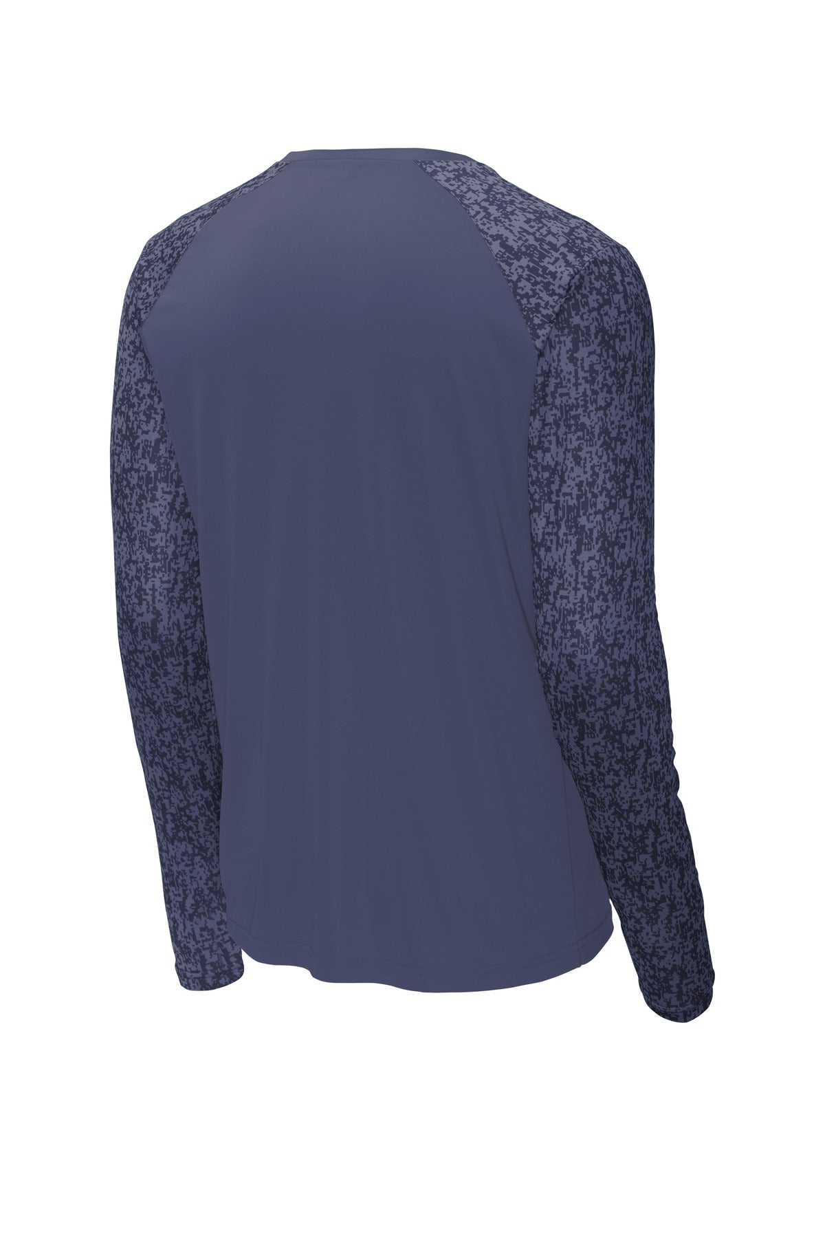 Sport-Tek  Long Sleeve Digi Camo Tee - True Navy