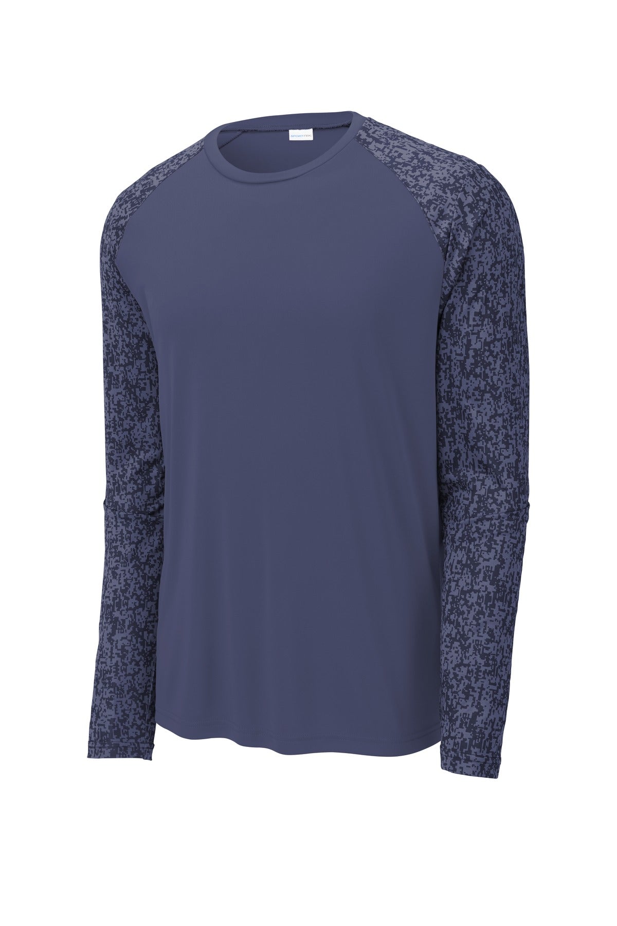 Sport-Tek  Long Sleeve Digi Camo Tee - True Navy