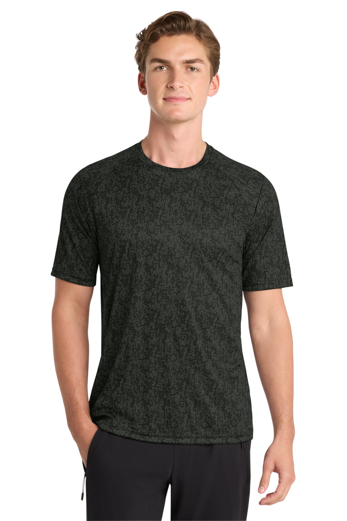 Sport-Tek  Digi Camo Tee - Black