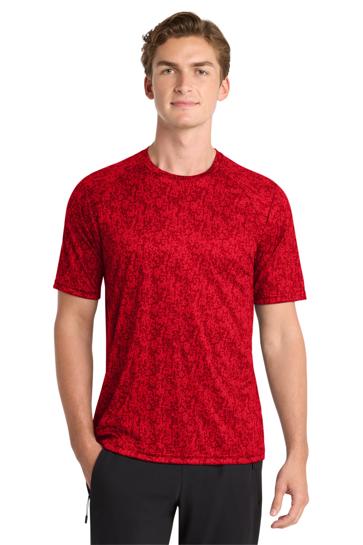 Sport-Tek  Digi Camo Tee - True Red