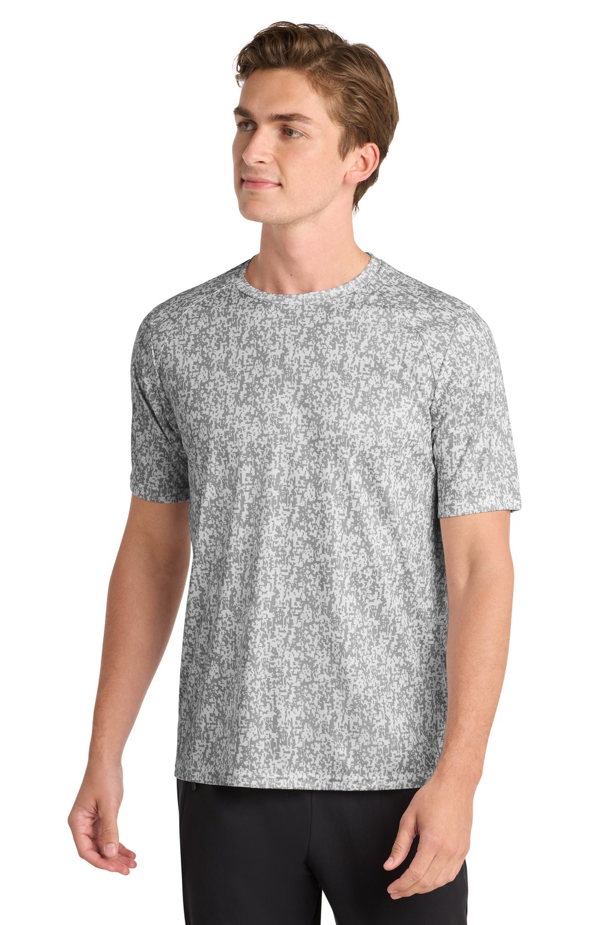 Sport-Tek  Digi Camo Tee - White
